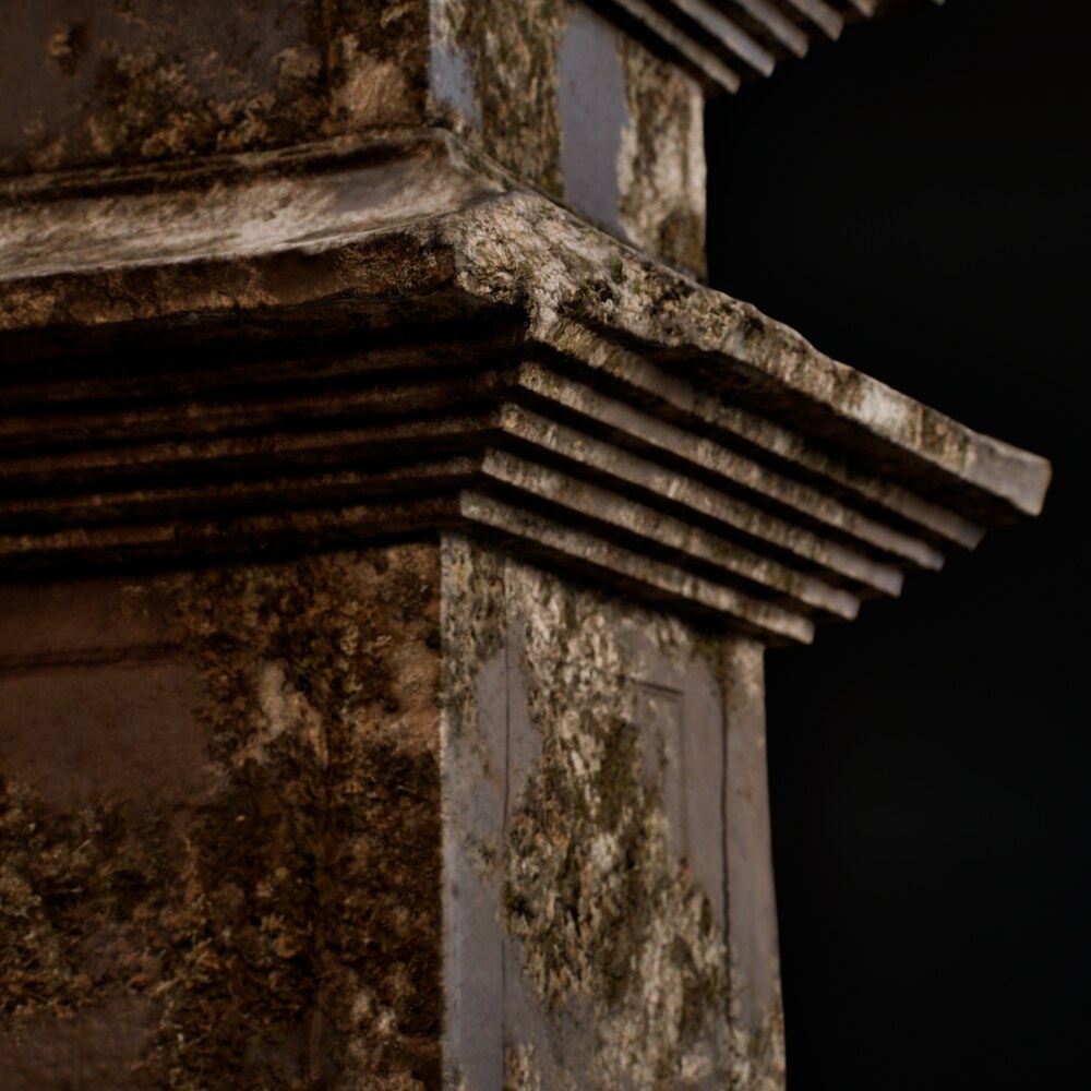 Finished stone material built with Ultra Surface Shader